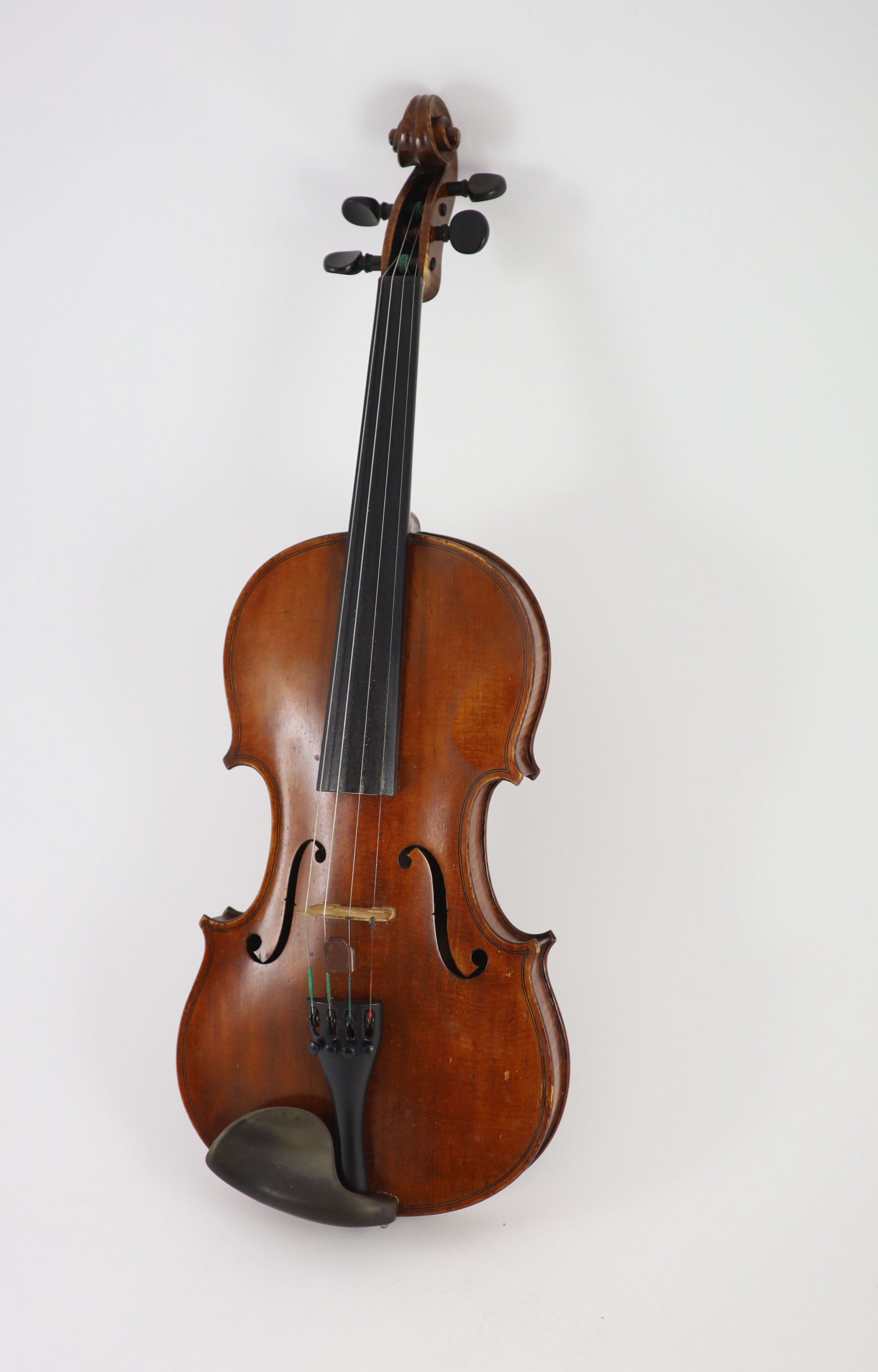 A violin, labelled Georges Cunault / luthier/ 21, Rue de Navarin, Paris An 1900, Length of back 36 cm